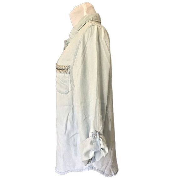 ❤️ Cato Chambray Button Shirt l Size S - Picture 3 of 6